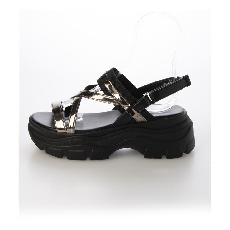 【24年春夏新作】厚底ソール メタリックストラップ バックバンド | DEMETER | 詳細画像22 