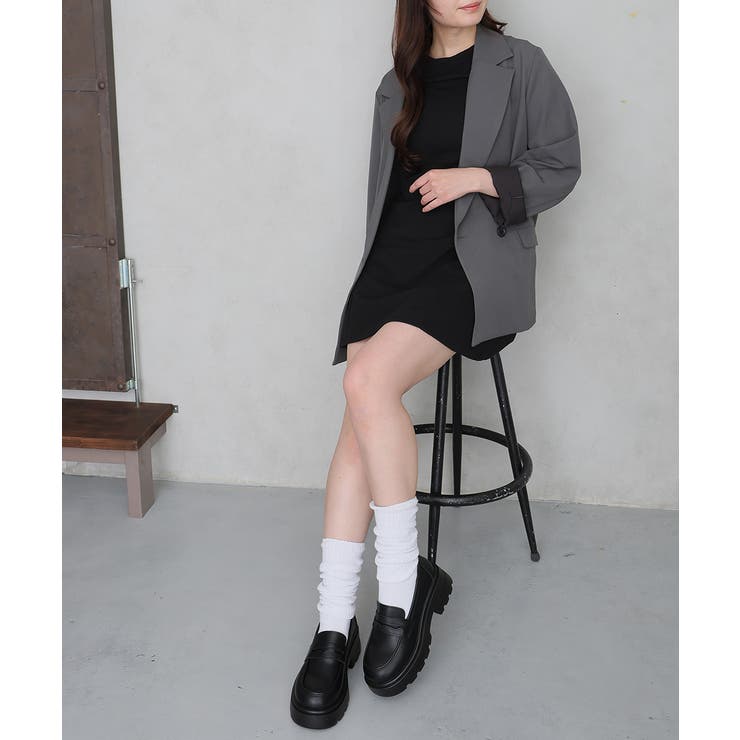 【26年春夏新作】厚底 ボリュームソール コインローファー | DEMETER | 詳細画像13 