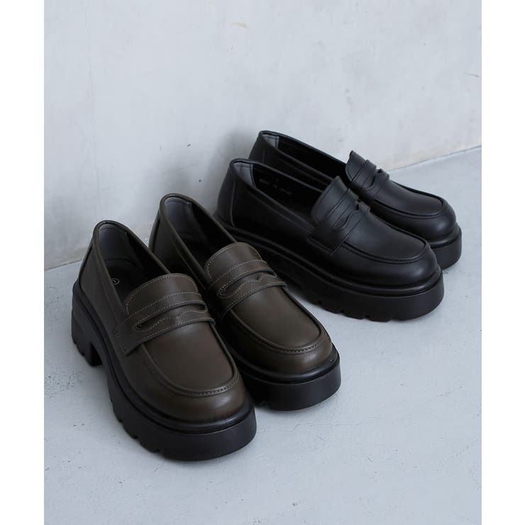 【26年春夏新作】厚底 ボリュームソール コインローファー | DEMETER | 詳細画像2 