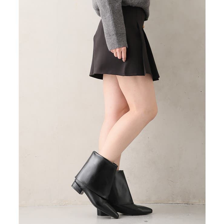 【25年秋冬新作】ポインテッドトゥ ショート カバーブーツ | DEMETER | 詳細画像10 