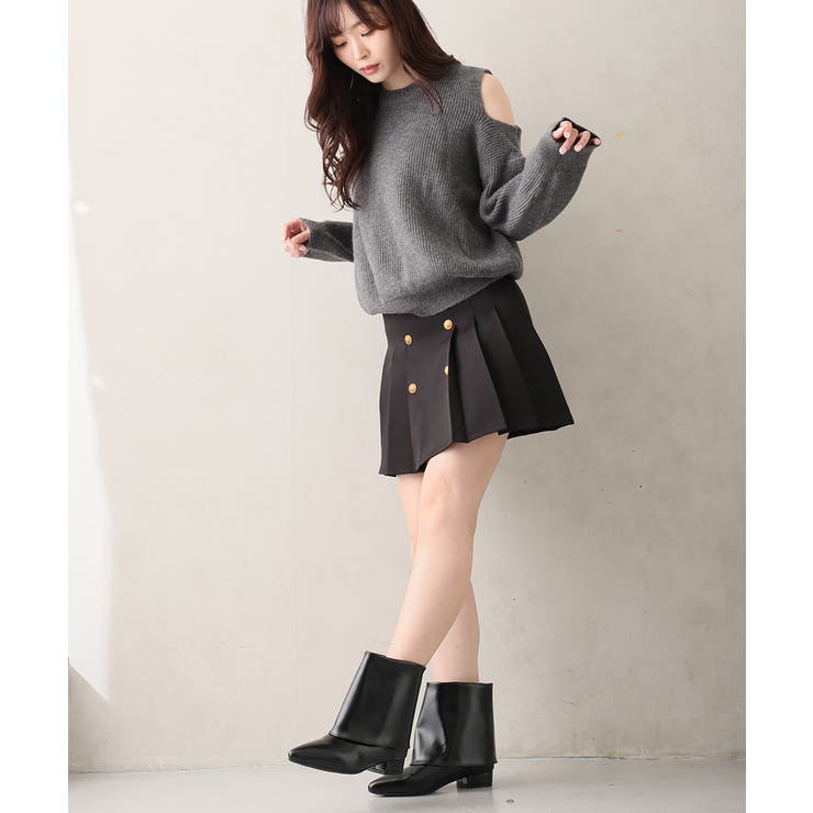 【25年秋冬新作】ポインテッドトゥ ショート カバーブーツ | DEMETER | 詳細画像12 