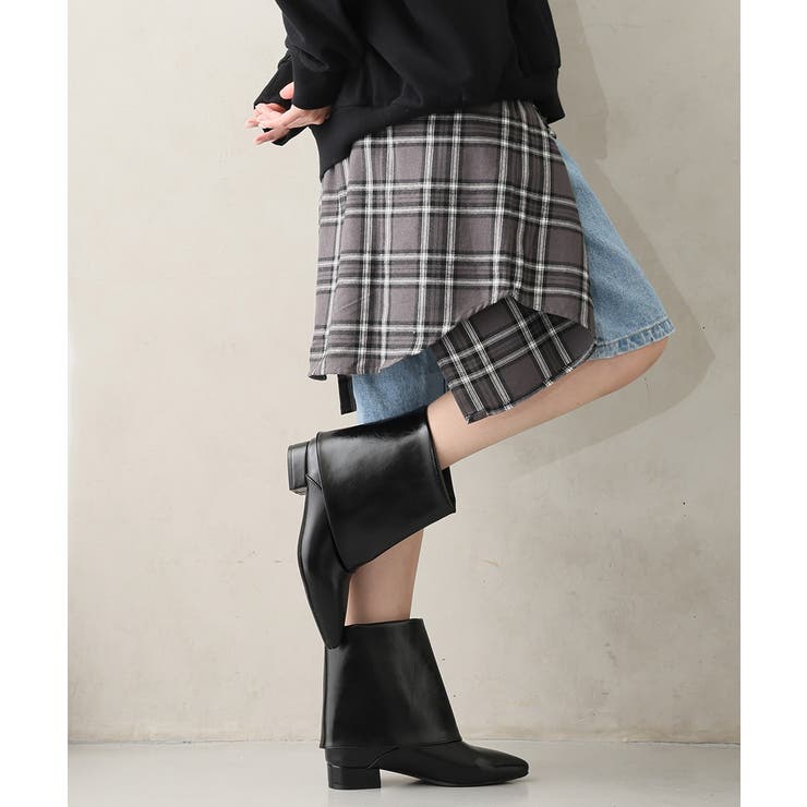 【25年秋冬新作】ポインテッドトゥ ショート カバーブーツ | DEMETER | 詳細画像18 