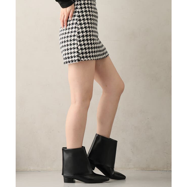 【25年秋冬新作】ポインテッドトゥ ショート カバーブーツ | DEMETER | 詳細画像23 