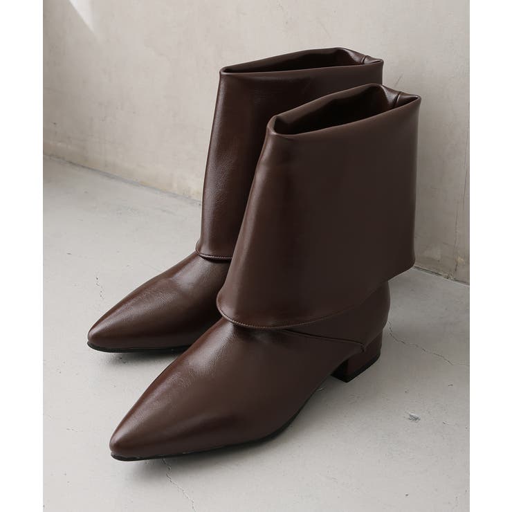 【25年秋冬新作】ポインテッドトゥ ショート カバーブーツ | DEMETER | 詳細画像33 