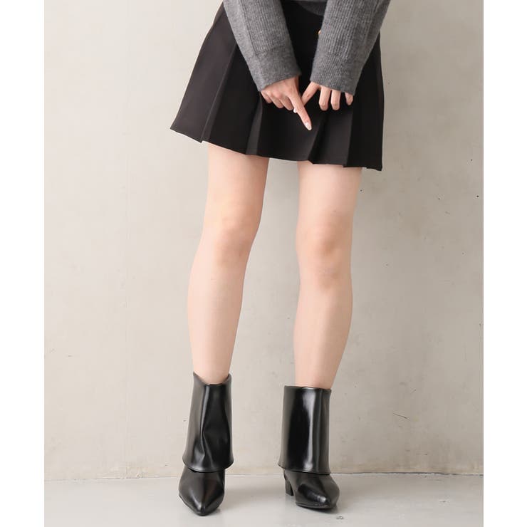 【25年秋冬新作】ポインテッドトゥ ショート カバーブーツ | DEMETER | 詳細画像8 