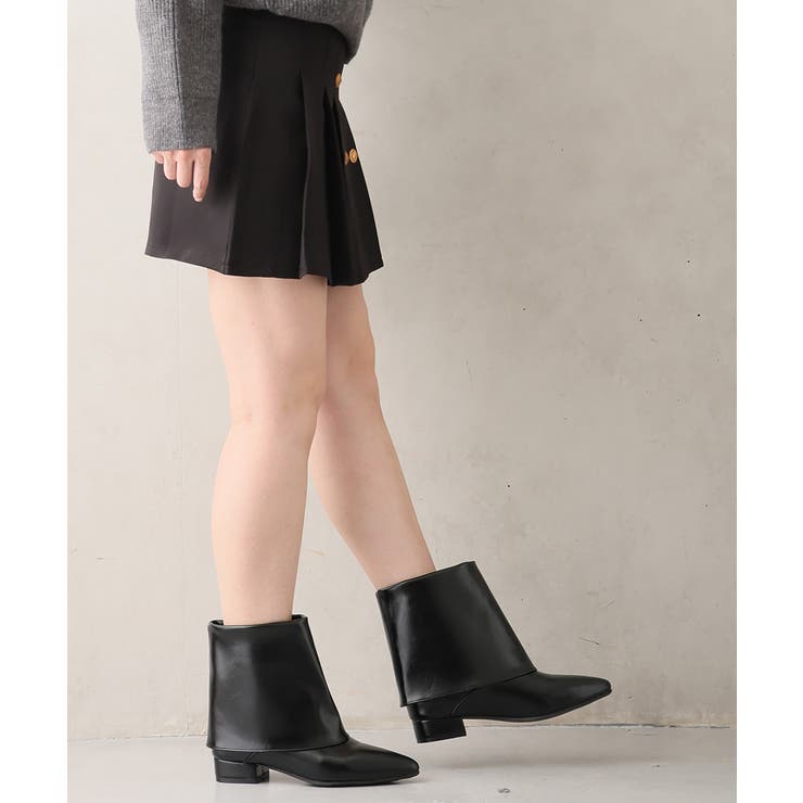 【25年秋冬新作】ポインテッドトゥ ショート カバーブーツ | DEMETER | 詳細画像9 