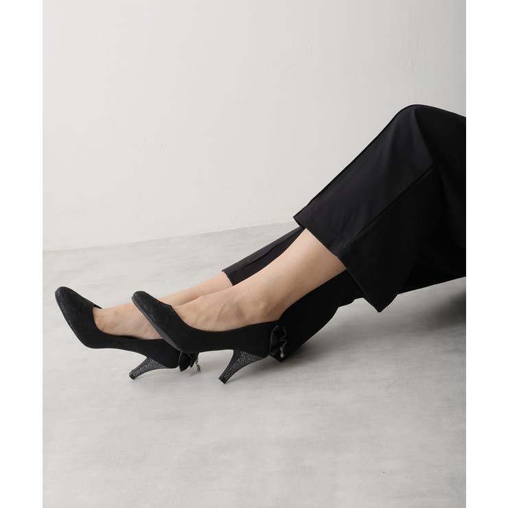 【25年春夏新作】バックリボン ダイヤチャーム オケージョンパンプス | DEMETER | 詳細画像5 