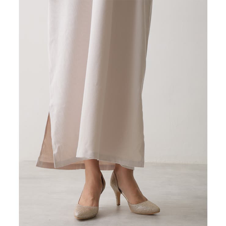 【25年春夏新作】8.0cm ピンヒール グリッター サイドオープン パンプス | DEMETER | 詳細画像25 