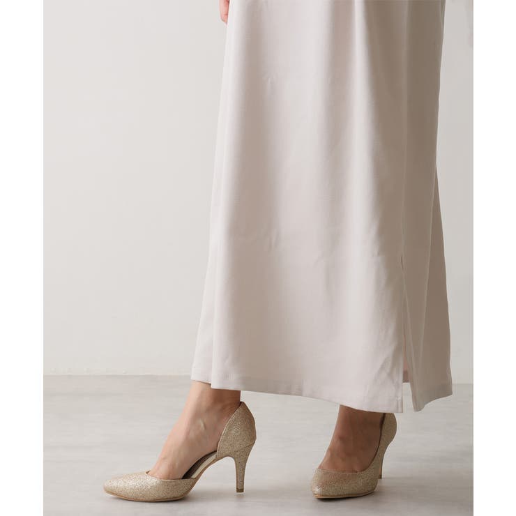 【25年春夏新作】8.0cm ピンヒール グリッター サイドオープン パンプス | DEMETER | 詳細画像26 