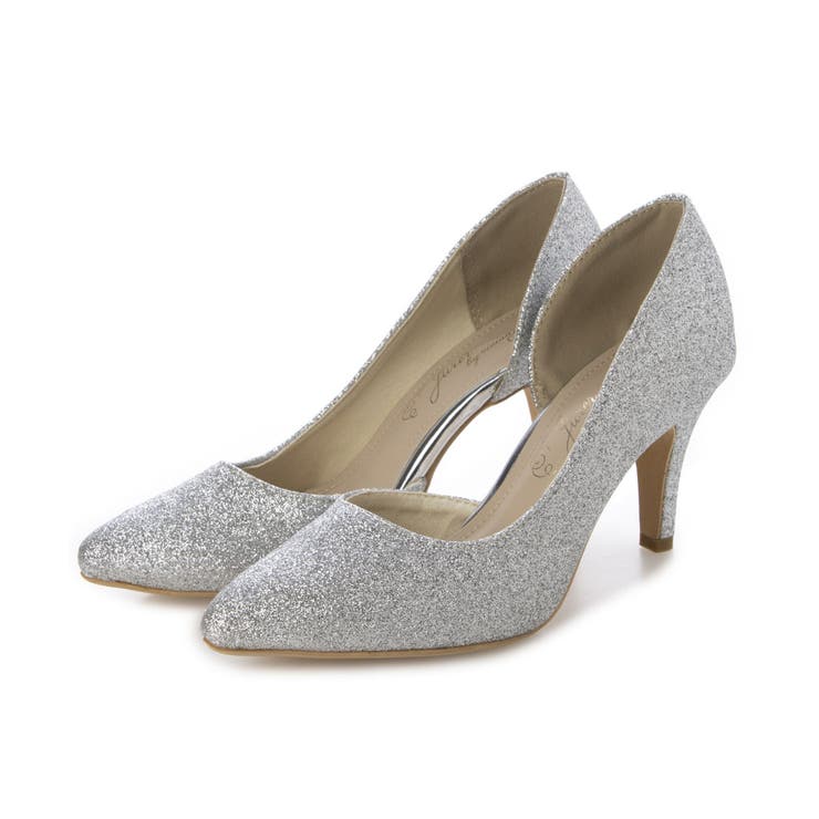 【25年春夏新作】8.0cm ピンヒール グリッター サイドオープン パンプス | DEMETER | 詳細画像29 