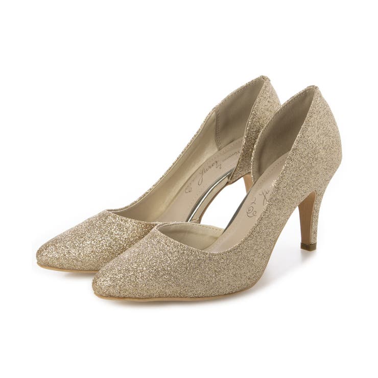 【25年春夏新作】8.0cm ピンヒール グリッター サイドオープン パンプス | DEMETER | 詳細画像30 