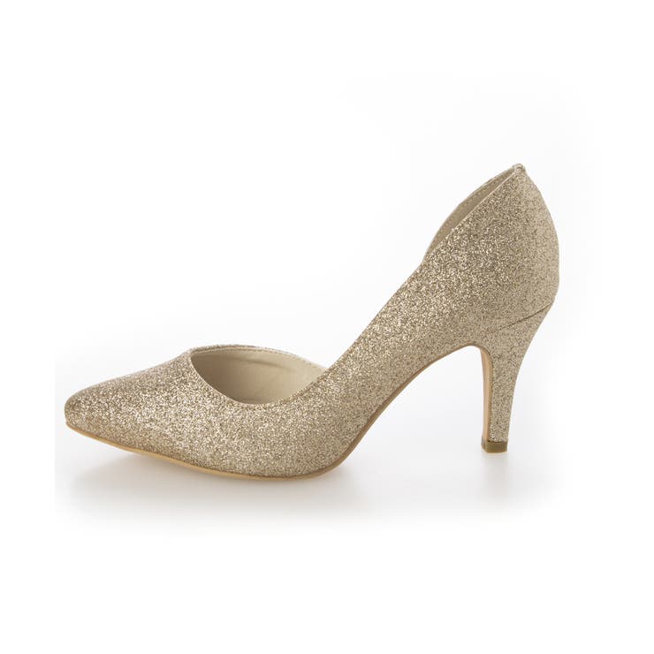 【25年春夏新作】8.0cm ピンヒール グリッター サイドオープン パンプス | DEMETER | 詳細画像31 