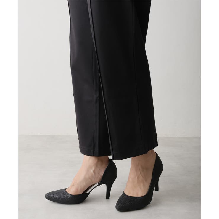 【25年春夏新作】8.0cm ピンヒール グリッター サイドオープン パンプス | DEMETER | 詳細画像7 