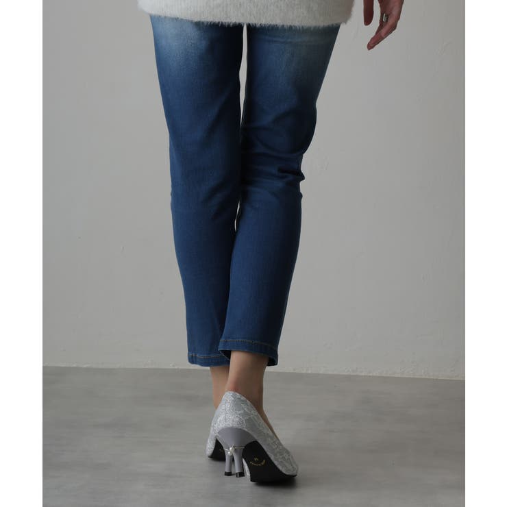 【25年春夏再販】グリッター×レース素材☆パールヒール オケージョンパンプス | DEMETER | 詳細画像30 