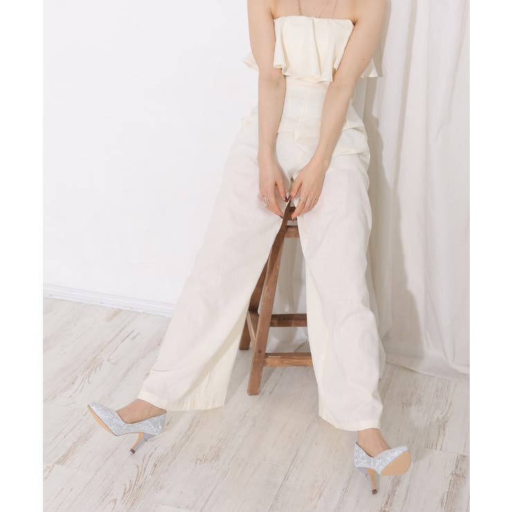 【25年春夏再販】グリッター×レース素材☆パールヒール オケージョンパンプス | DEMETER | 詳細画像43 