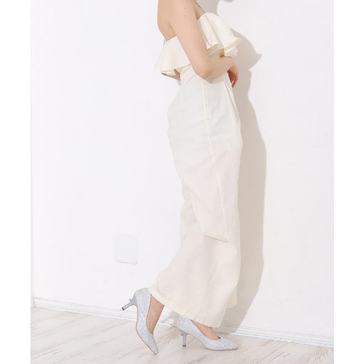 【25年春夏再販】グリッター×レース素材☆パールヒール オケージョンパンプス | DEMETER | 詳細画像51 