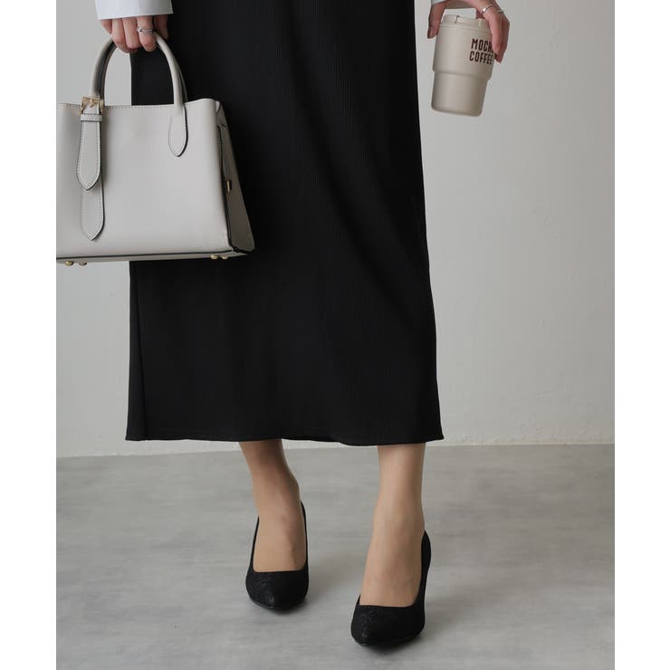 【25年春夏再販】グリッター×レース素材☆パールヒール オケージョンパンプス | DEMETER | 詳細画像6 