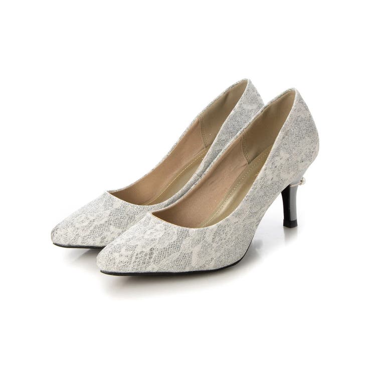 【25年春夏再販】グリッター×レース素材☆パールヒール オケージョンパンプス | DEMETER | 詳細画像61 