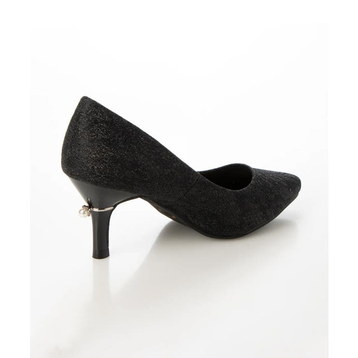 【25年春夏再販】グリッター×レース素材☆パールヒール オケージョンパンプス | DEMETER | 詳細画像64 