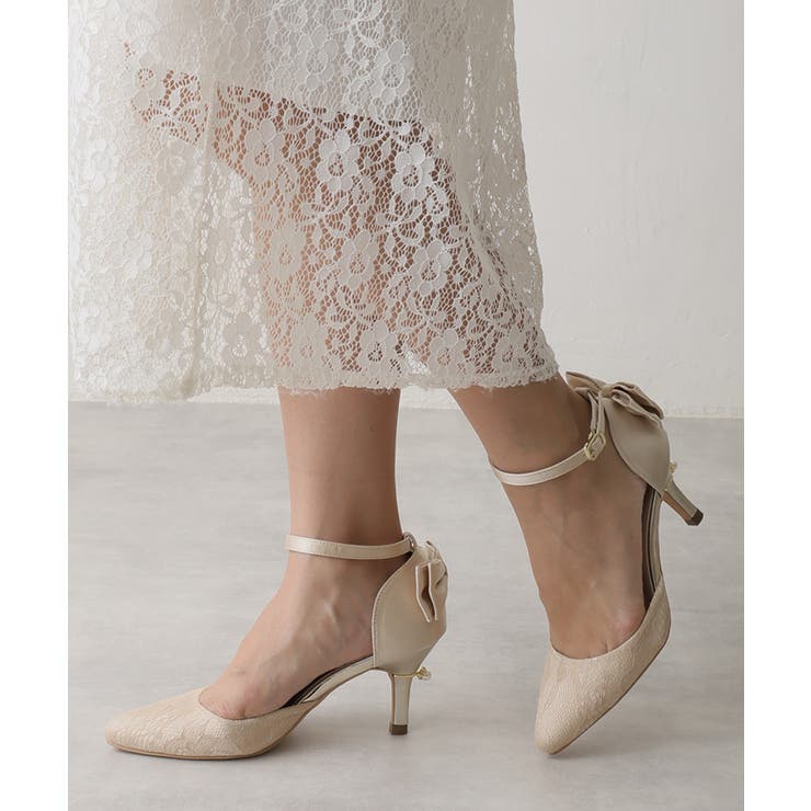 ベージュ | 7 5cm パールヒール | DEMETER