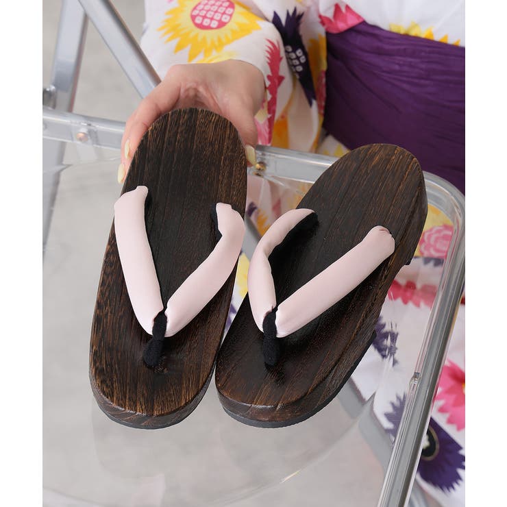 【25年春夏再販】無地 サテン ベロア 下駄 桐下駄 レディース 全9色 | DEMETER | 詳細画像13 