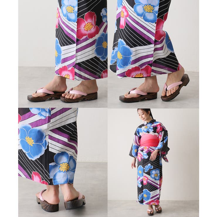 【25年春夏再販】無地 サテン ベロア 下駄 桐下駄 レディース 全9色 | DEMETER | 詳細画像22 