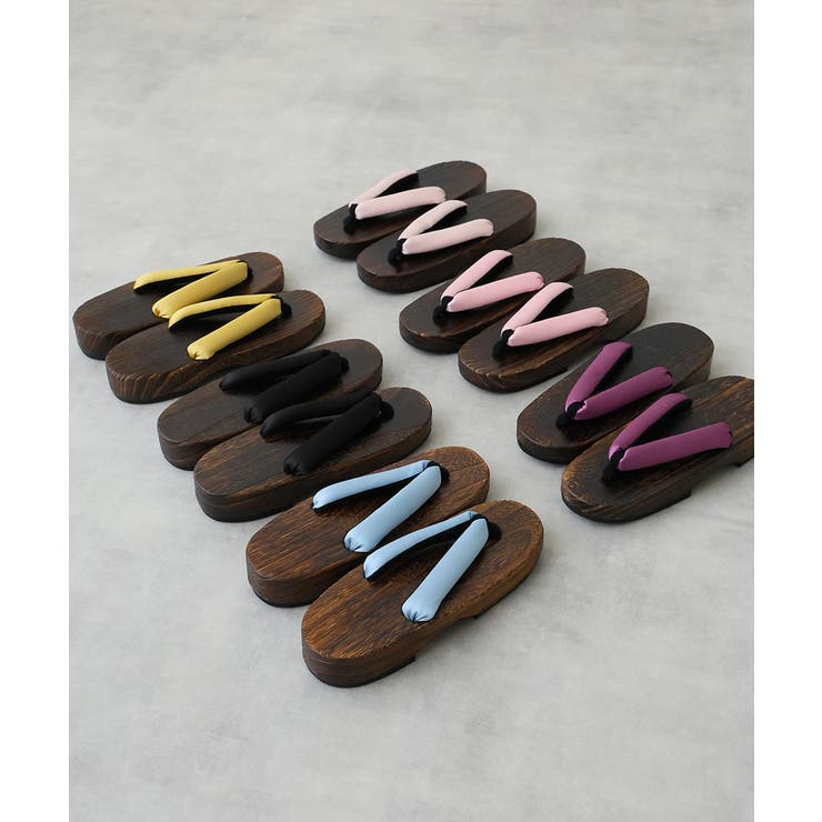 【25年春夏再販】無地 サテン ベロア 下駄 桐下駄 レディース 全9色 | DEMETER | 詳細画像3 