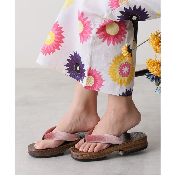 【25年春夏再販】無地 サテン ベロア 下駄 桐下駄 レディース 全9色 | DEMETER | 詳細画像61 