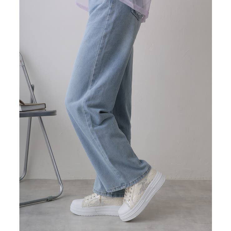 【25年春夏新作】厚底 スパンコール ローカット スニーカー | DEMETER | 詳細画像12 