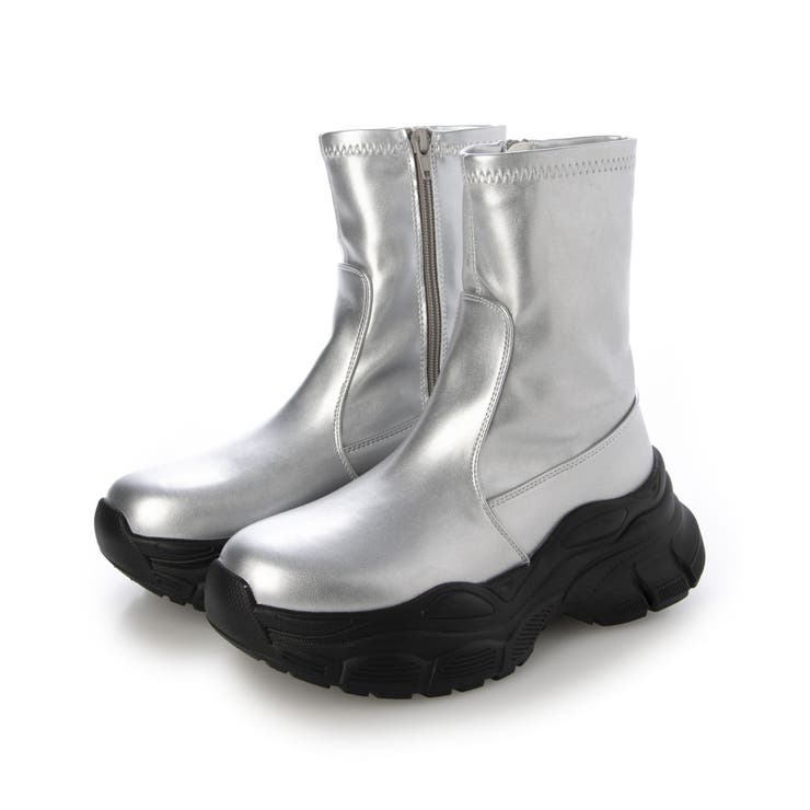 【24年秋冬新作】厚底 ストレッチ スニーカーライク ショートブーツ | DEMETER | 詳細画像18 