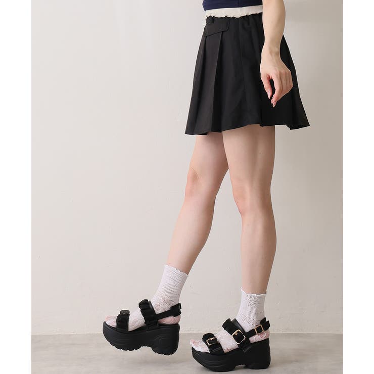 【26年春夏新作】軽量厚底 チュールベルト バックバンド スポーツサンダル | DEMETER | 詳細画像13 