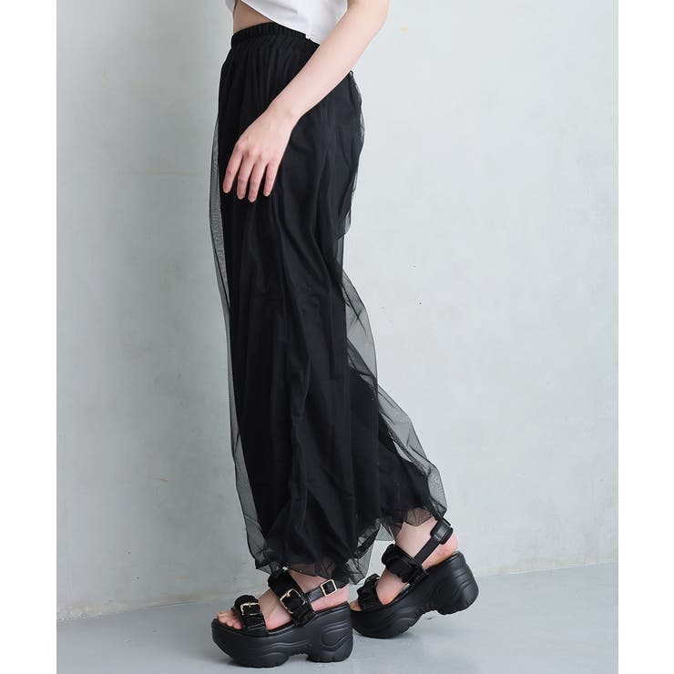 【26年春夏新作】軽量厚底 チュールベルト バックバンド スポーツサンダル | DEMETER | 詳細画像22 