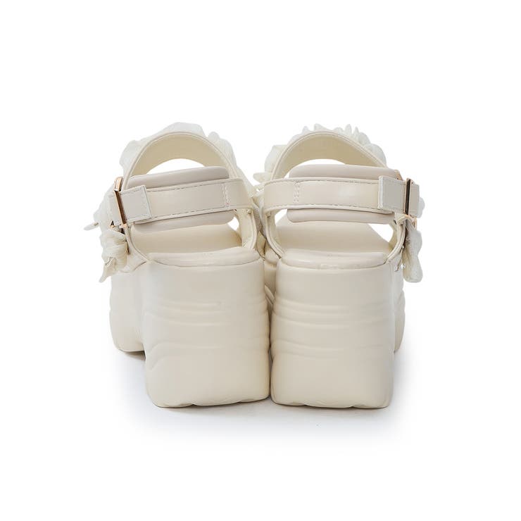 【26年春夏新作】軽量厚底 チュールベルト バックバンド スポーツサンダル | DEMETER | 詳細画像52 