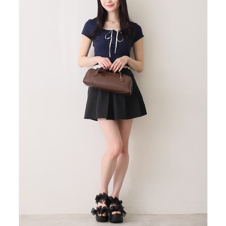 【26年春夏新作】軽量厚底 チュールリボン ダブルベルト | DEMETER | 詳細画像16 