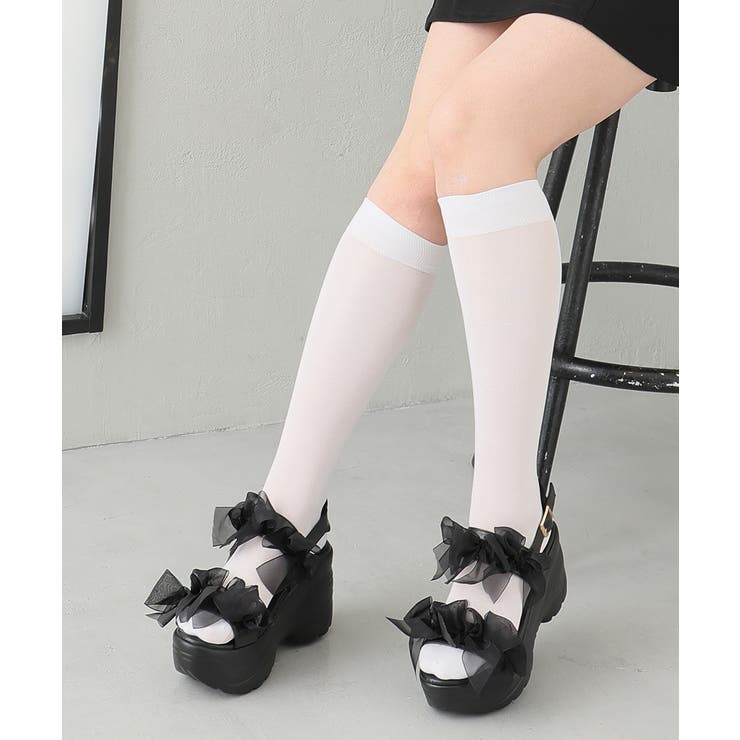 【26年春夏新作】軽量厚底 チュールリボン ダブルベルト | DEMETER | 詳細画像19 