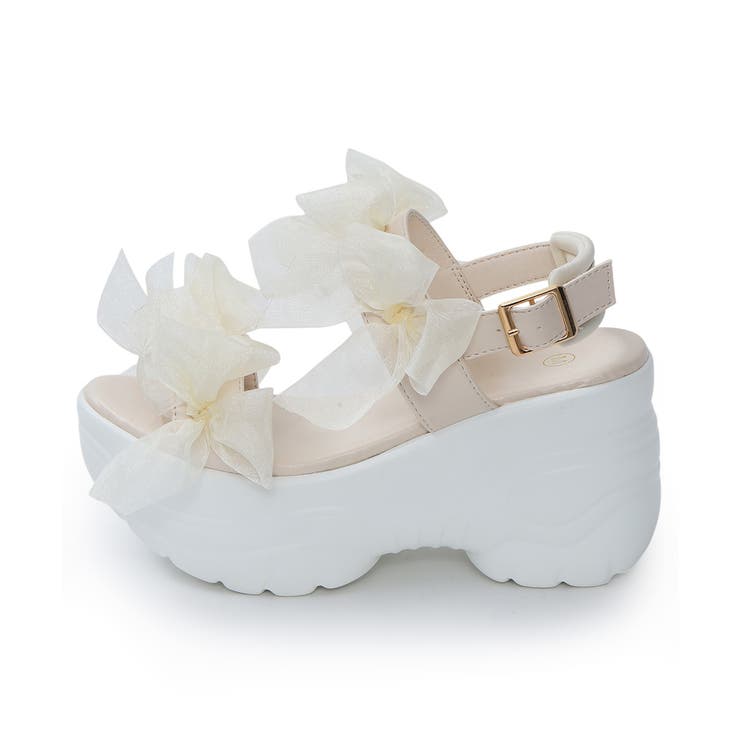 【26年春夏新作】軽量厚底 チュールリボン ダブルベルト | DEMETER | 詳細画像56 