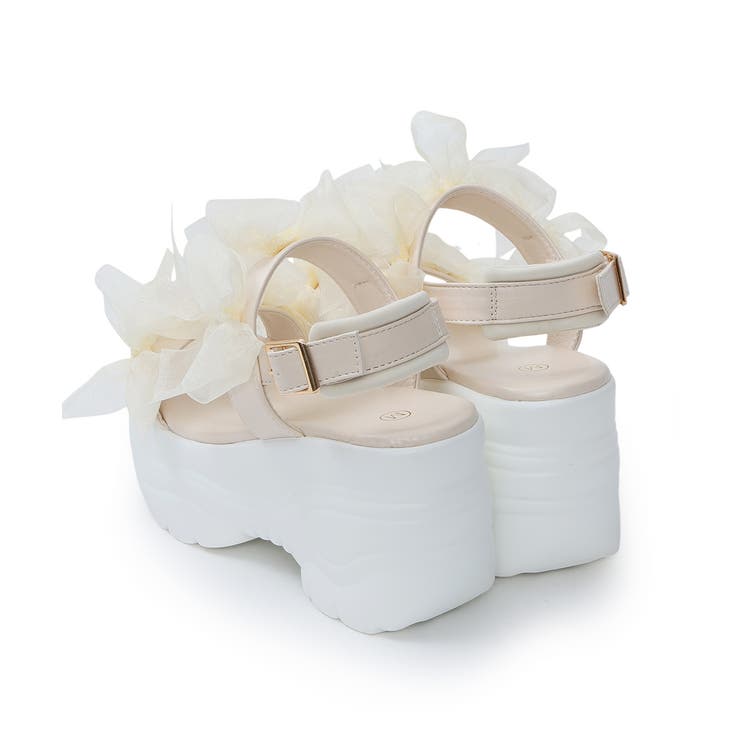 【26年春夏新作】軽量厚底 チュールリボン ダブルベルト | DEMETER | 詳細画像57 