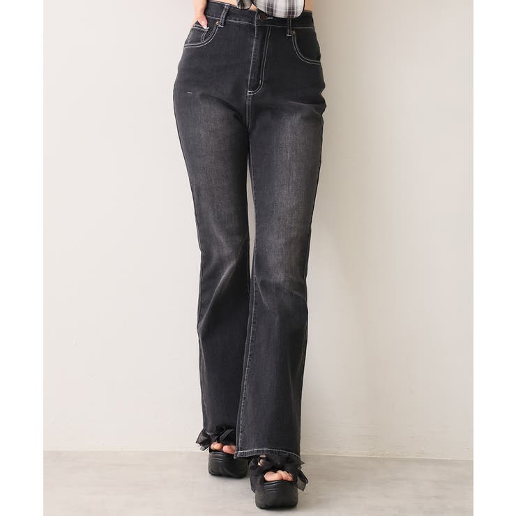 【26年春夏新作】軽量厚底 チュールリボン ダブルベルト | DEMETER | 詳細画像6 