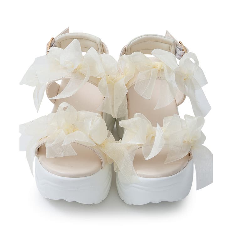 【26年春夏新作】軽量厚底 チュールリボン ダブルベルト | DEMETER | 詳細画像60 