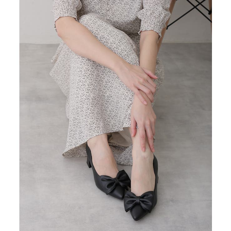 【25年春夏新作】リボン ポインテッドトゥ パンプス | DEMETER | 詳細画像44 