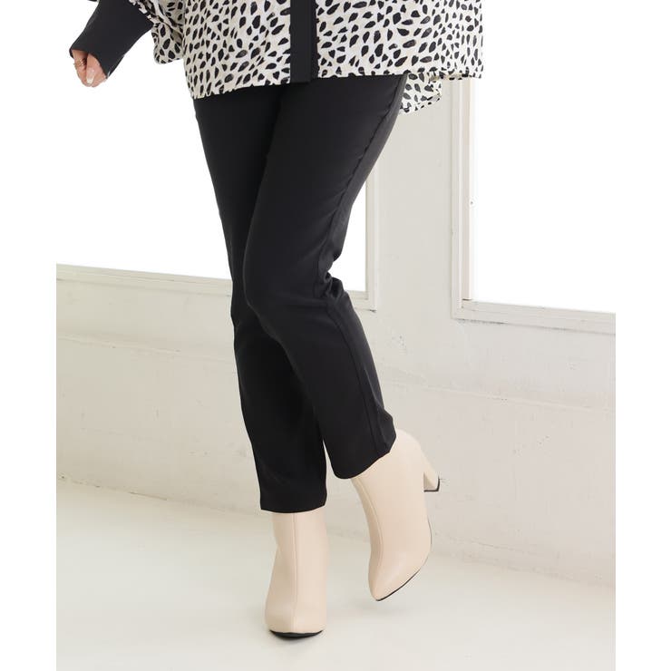 【25年秋冬再販】8.0cm 太ヒール ポインテッドトゥ ショートブーツ | DEMETER | 詳細画像72 