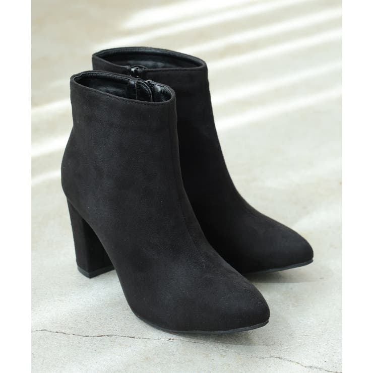 【25年秋冬再販】8.0cm 太ヒール ポインテッドトゥ ショートブーツ | DEMETER | 詳細画像82 