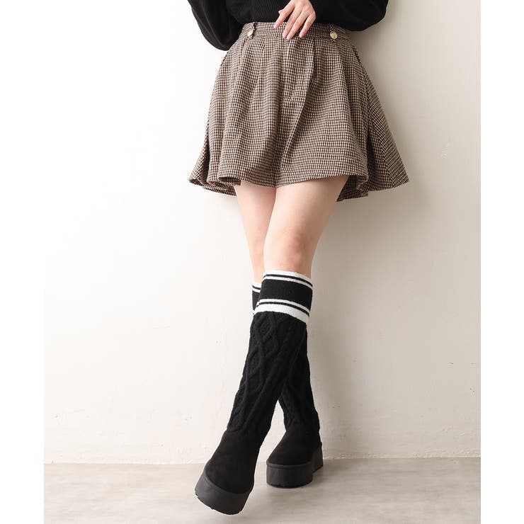 【25年秋冬新作】厚底 リブニットソックス ムートンブーツ | DEMETER | 詳細画像20 