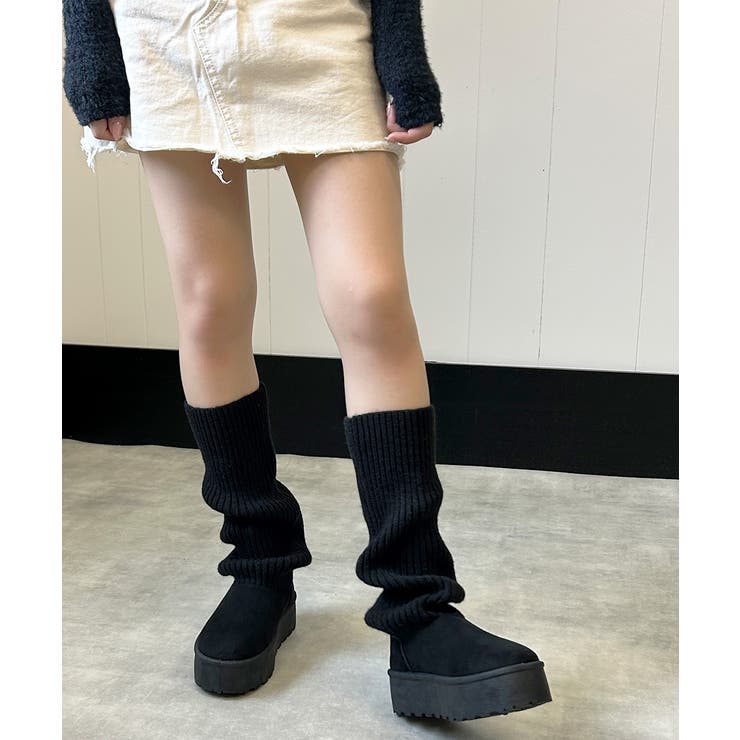 【25年秋冬新作】厚底 ニットソックス ムートンブーツ | DEMETER | 詳細画像16 