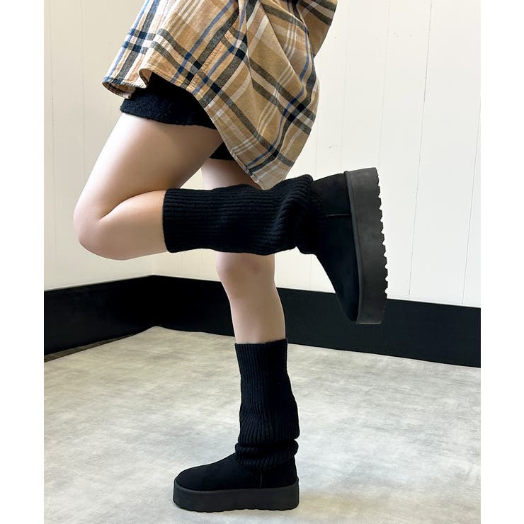 【25年秋冬新作】厚底 ニットソックス ムートンブーツ | DEMETER | 詳細画像22 