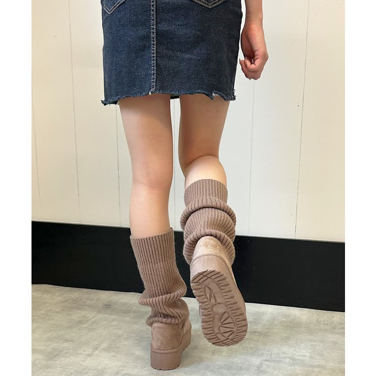 【25年秋冬新作】厚底 ニットソックス ムートンブーツ | DEMETER | 詳細画像35 