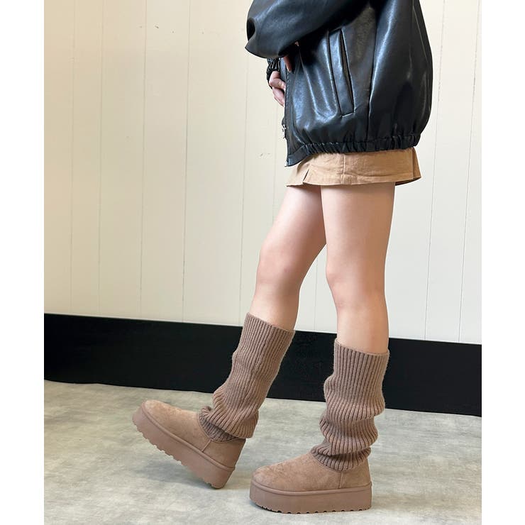 【25年秋冬新作】厚底 ニットソックス ムートンブーツ | DEMETER | 詳細画像38 