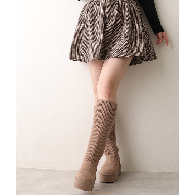 【25年秋冬新作】厚底 ニットソックス ムートンブーツ | DEMETER | 詳細画像40 