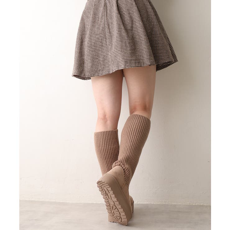 【25年秋冬新作】厚底 ニットソックス ムートンブーツ | DEMETER | 詳細画像42 