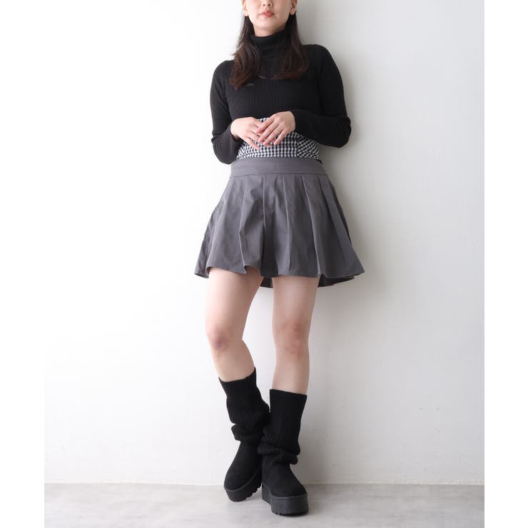 【25年秋冬新作】厚底 ニットソックス ムートンブーツ | DEMETER | 詳細画像9 